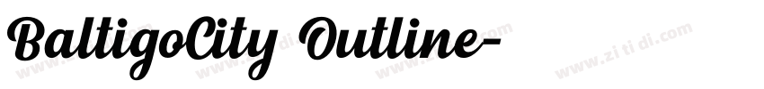 BaltigoCity Outline字体转换